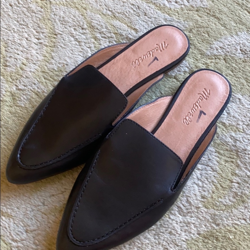 Madewell The Frances Skimmer Mule in Leather AM193 - Picture 2 of 3